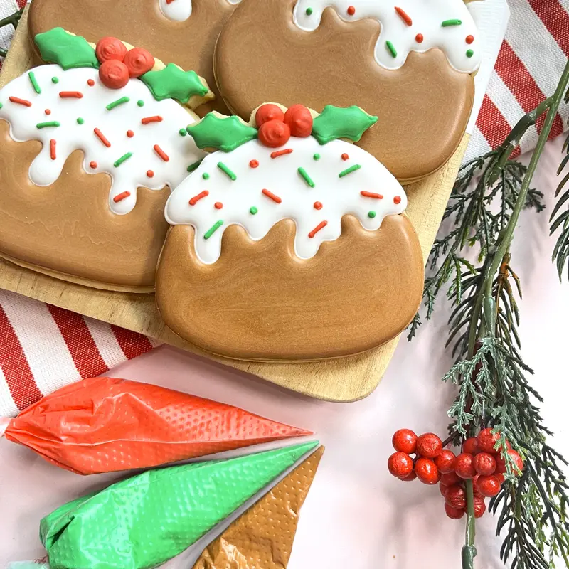 Christmas Pudding Cookie Cutter – Traditional Dessert Silhouette 1