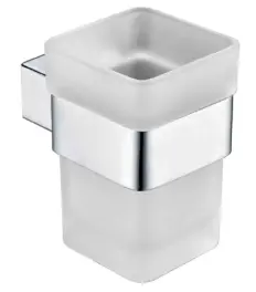 Chrome Square Glass Tumbler Set 1