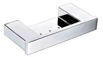 Chrome Square Soap Dish For Bath 1