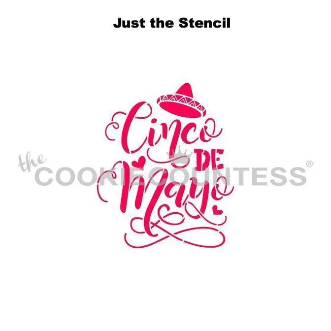 Cinco De Mayo Celebration Cookie Stencil 1