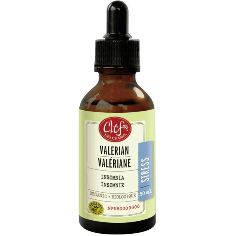 Clef Des Champs Organic Valerian Root Tincture – 50Ml Calming Herbal Extract 1