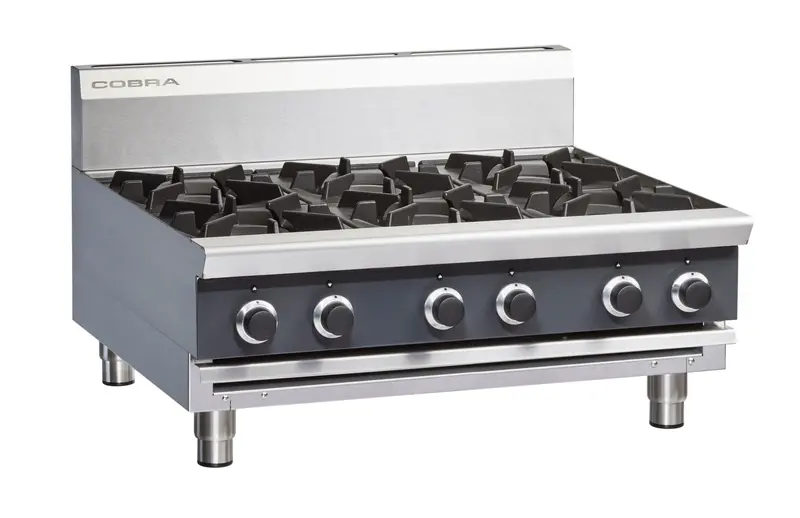 Cobra C9D-B 900Mm Six-Burner Gas Cooktop Bench Station 1