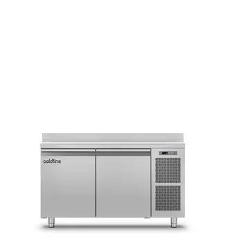 Coldline Ta13/1Bj Pastry Freezer Counter – 2-Door Commercial Unit With Splashback-Integrated Top 1