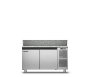 Coldline Tz13/1M Pizza Prep Counter – 2-Door Refrigerated Workstation With Integrated Top Surface 1