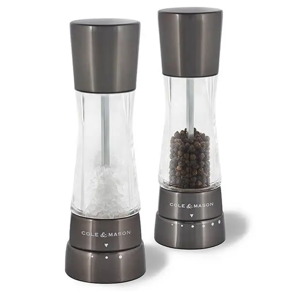 Cole & Mason Derwent Gourmet Gunmetal Salt & Pepper Mill Gift Set – 190Mm 1