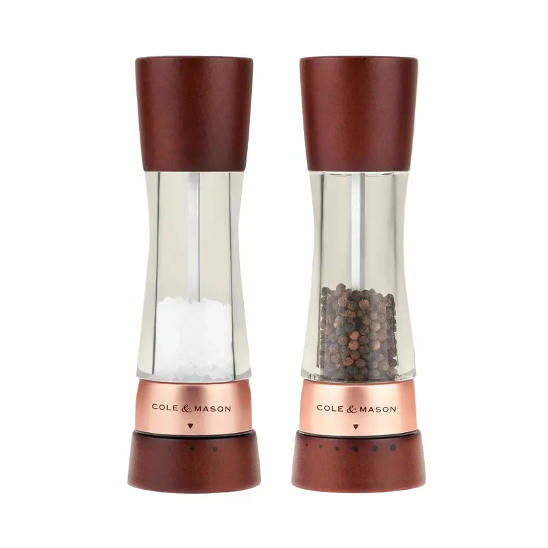 Cole & Mason Derwent Salt And Pepper Mill Set – Rose Gold Chestnut Finish, 190Mm 1