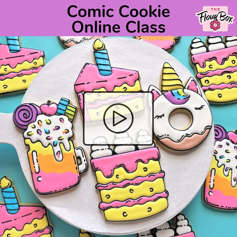 Comic-Style Cookie Decorating Course – Instant Access Recording 1
