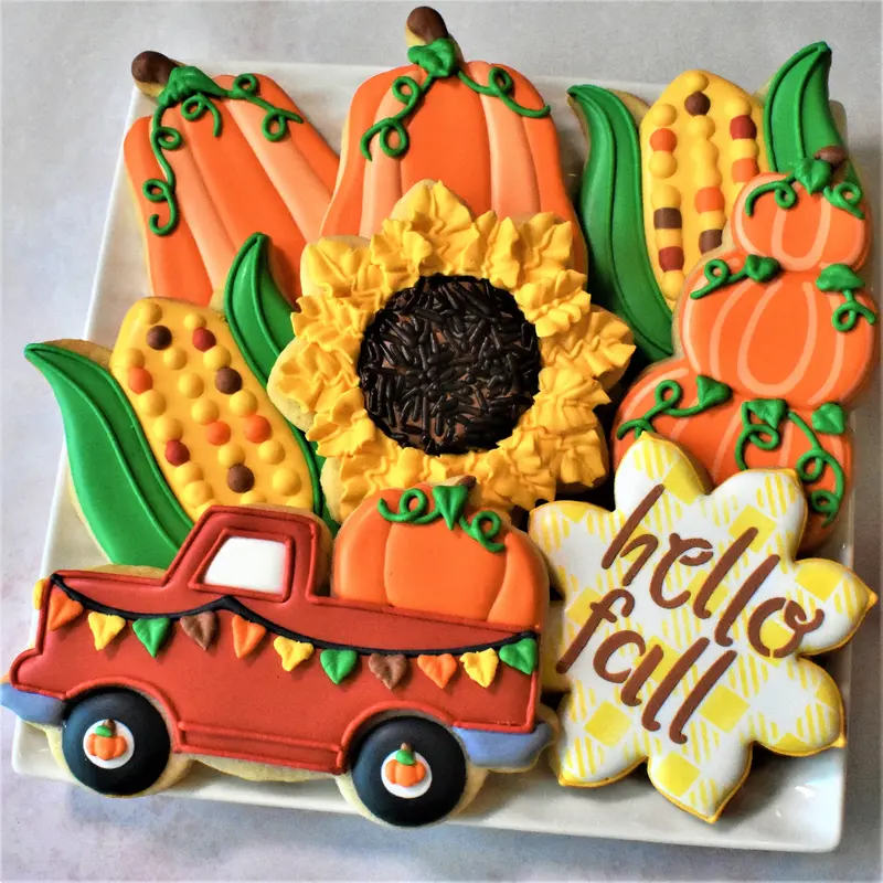 Complete Pumpkin Patch Cookie Decorating Set 1