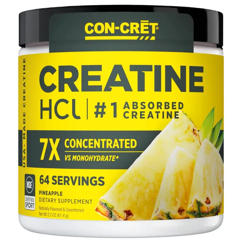Con-Cret Creatine Hcl Powder – Pineapple Flavor, 61.4G (64 Servings) 1