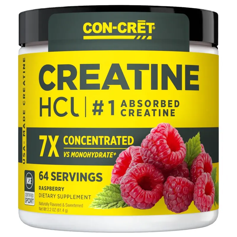 Con-Cret Creatine Hcl Powder – Raspberry Flavor, 61.4G (64 Servings) 1