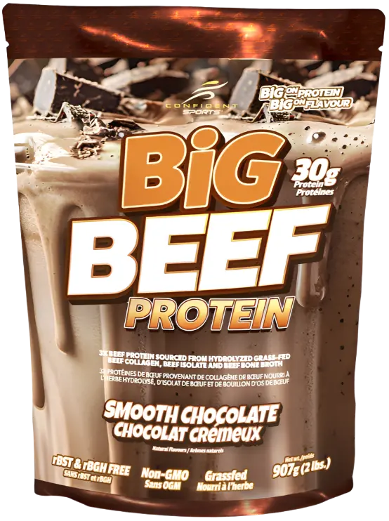Confident Sport Beef Protein Powder — Chocolate Flavor, 907G High-Bioavailability Formula 1