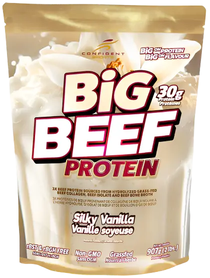 Confident Sport Beef Protein Powder — Vanilla Flavor, 907G Grass-Fed Source 1
