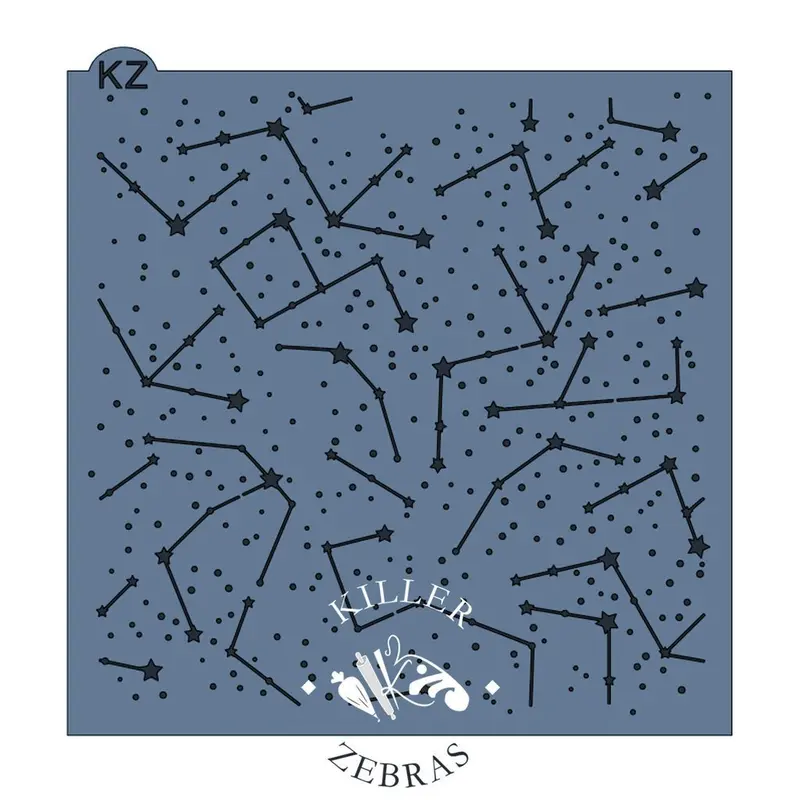Constellation Map Pattern Stencil 1