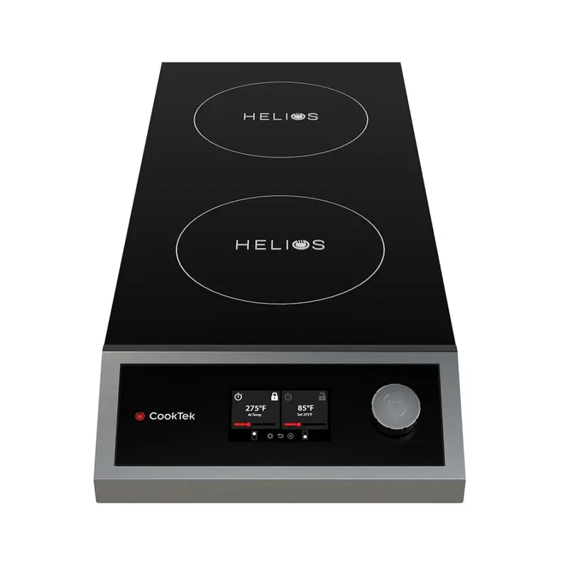 Cooktek Helios Touch Countertop Dual Induction Cooktop — Front-To-Back, 32A 1