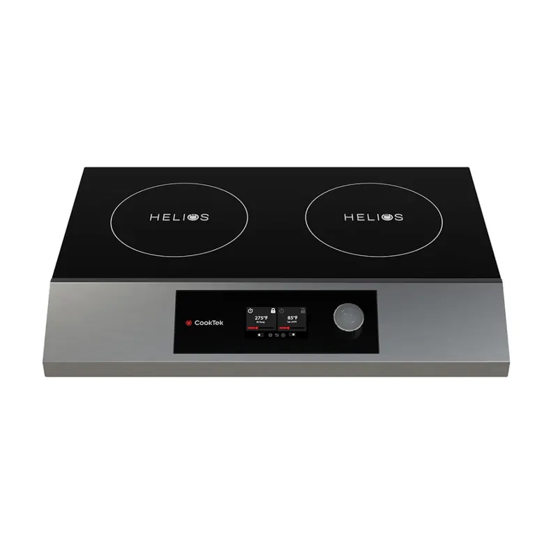 Cooktek Helios Touch Countertop Dual Induction Cooktop — Side-By-Side, 20A 1