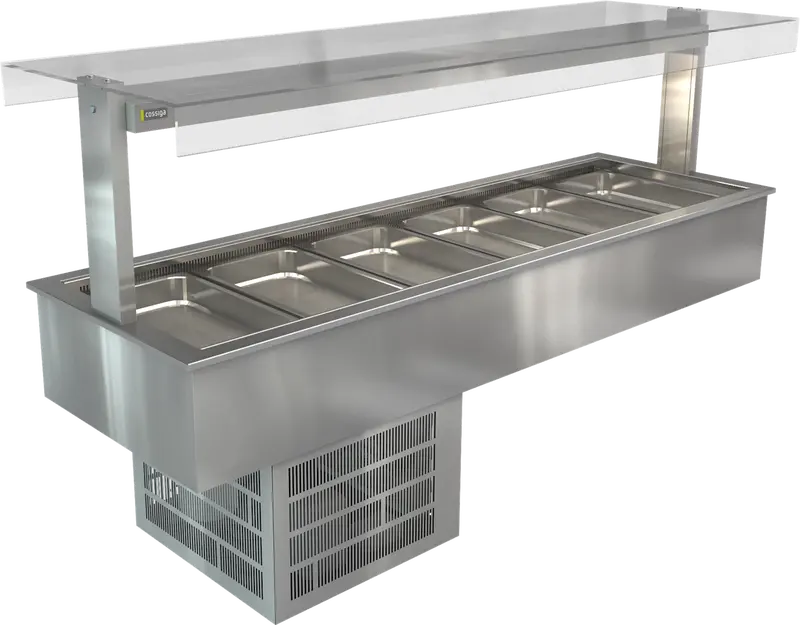Cossiga Refrigerated Bain Marie Without Gantry (2165Mm) – Lsrf6-Ng 1