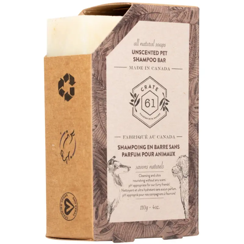 Crate 61 Unscented Pet Shampoo Bar – 110G 1