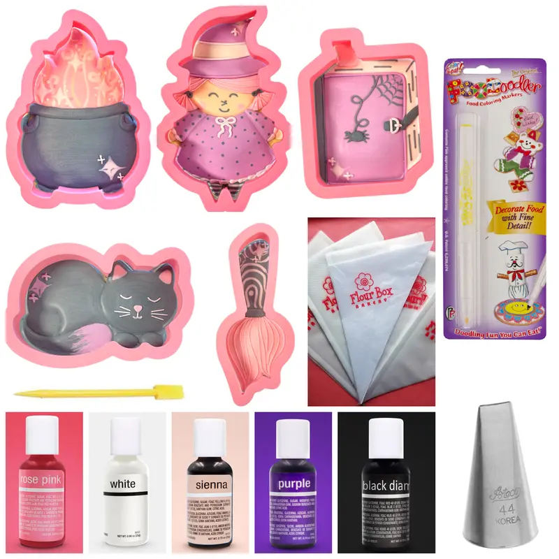 Cute Witch Cookie Decorating Kit – 30% Off Spooky-Sweet Set 1