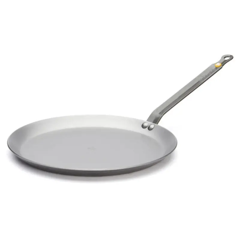 De Buyer Mineral B Carbon Steel Pancake Pan – 30 Cm Round, Natural Finish (Model 5615.30) 1