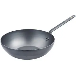 De Buyer Mineral B Wok – 32 Cm Carbon Steel, Updated Ergonomic Design (Model 5617.32) 1