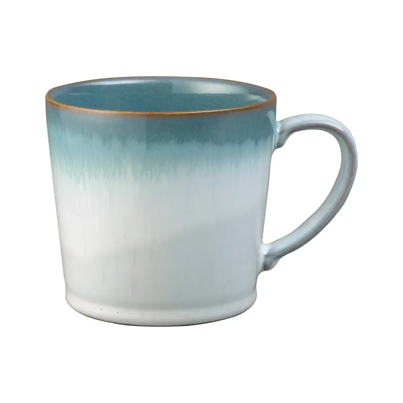 Denby Azure Haze Large Mug – Ergonomic Ceramic Coffee Mug, 14-Ounce Capacity 1