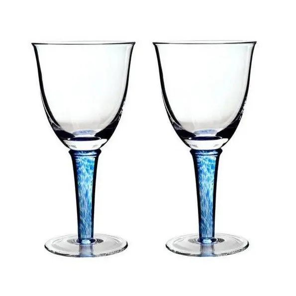 Denby Classic Imperial Blue White Wine Glass Set (2-Pack) 1