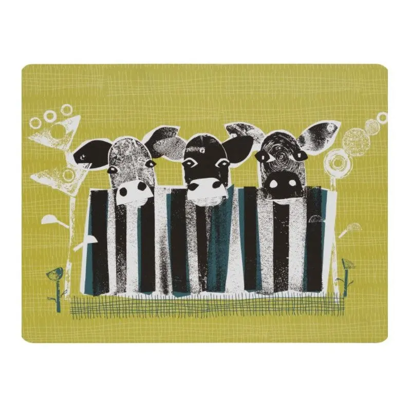 Denby Cow-Themed Placemats – Set Of 6 Stylish Table Liners 1