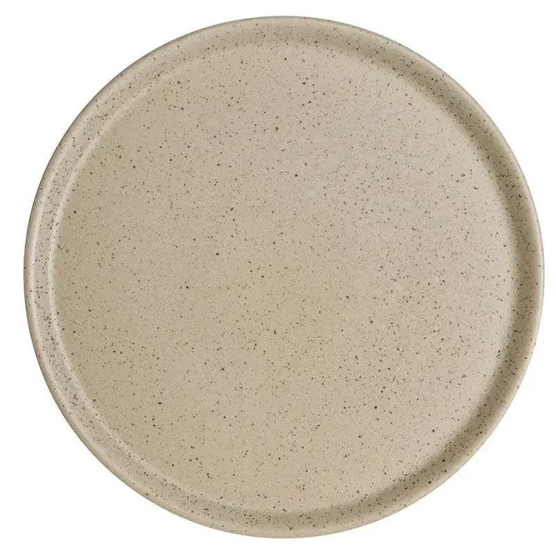 Denby Grain Wheat Medium Dinner Plate – Rustic Textured Ceramic Tableware 1
