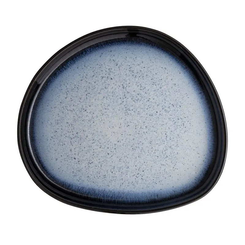 Denby Halo Organic Rectangular Platter – Rustic-Chic Presentation Surface 1