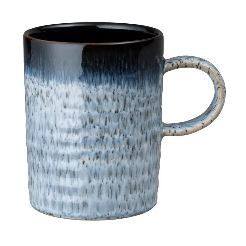 Denby Halo Ridged Ceramic Mug – Contemporary Textured Design 1