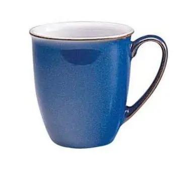 Denby Imperial Blue Ceramic: Double-Walled Coffee Beaker 1