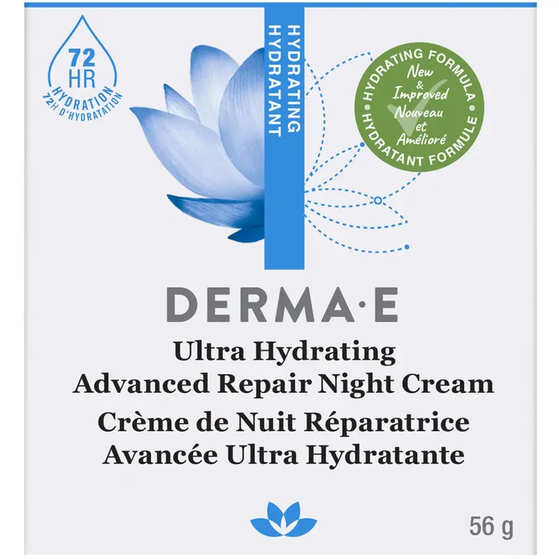 Derma E Advanced Night Cream – Ultra-Hydrating Repair Formula, 56 G 1