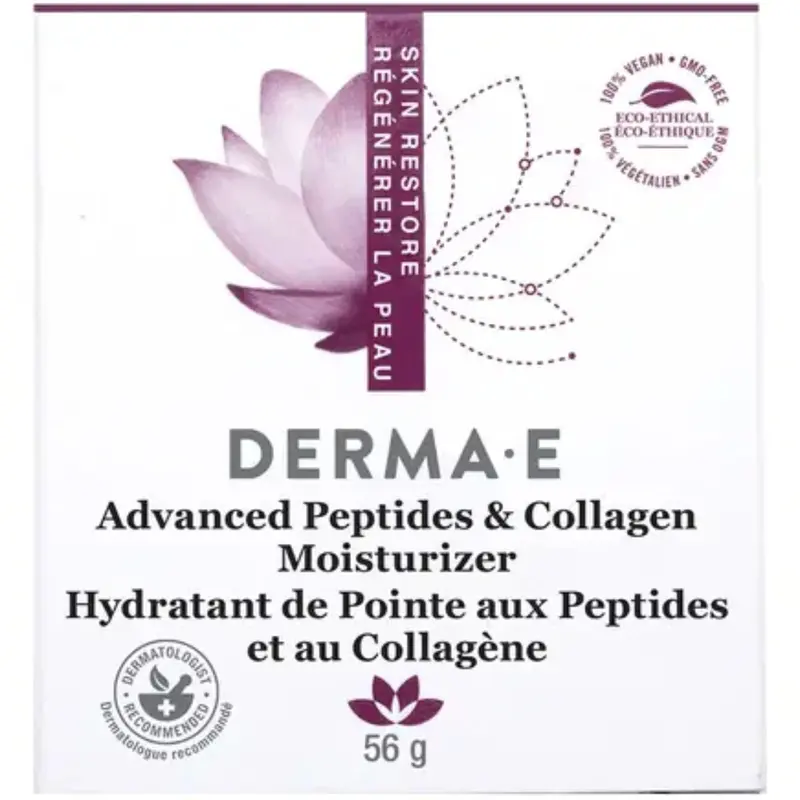 Derma E Advanced Peptides & Collagen Moisturizer – Plumping Daily Cream, 56G 1