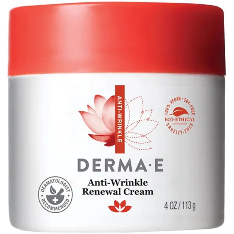 Derma E Anti-Wrinkle Renewal Cream – Peptide-Infused Night Formula, 113G 1