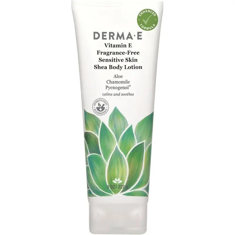 Derma E Fragrance-Free Vitamin E Body Lotion – Gentle Formula For Sensitive Skin, 227G 1