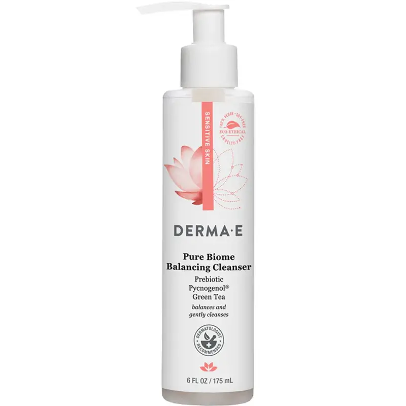 Derma E Pure Biome Balancing Facial Cleanser – 175Ml Prebiotic & Probiotic Cleansing Gel 1