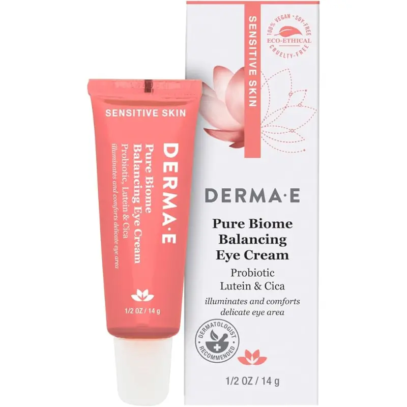 Derma E Pure Biome Eye Cream – Balancing & Calming Formula, 14 G 1