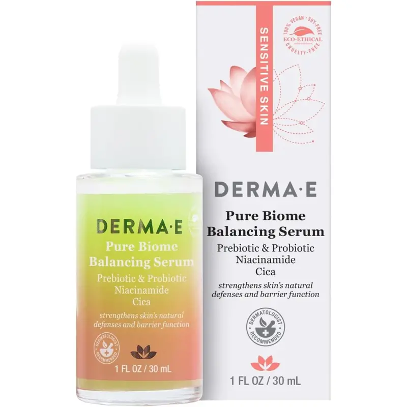 Derma E Pure Biome Serum – Prebiotic & Probiotic Skin Balance Treatment, 30 Ml 1