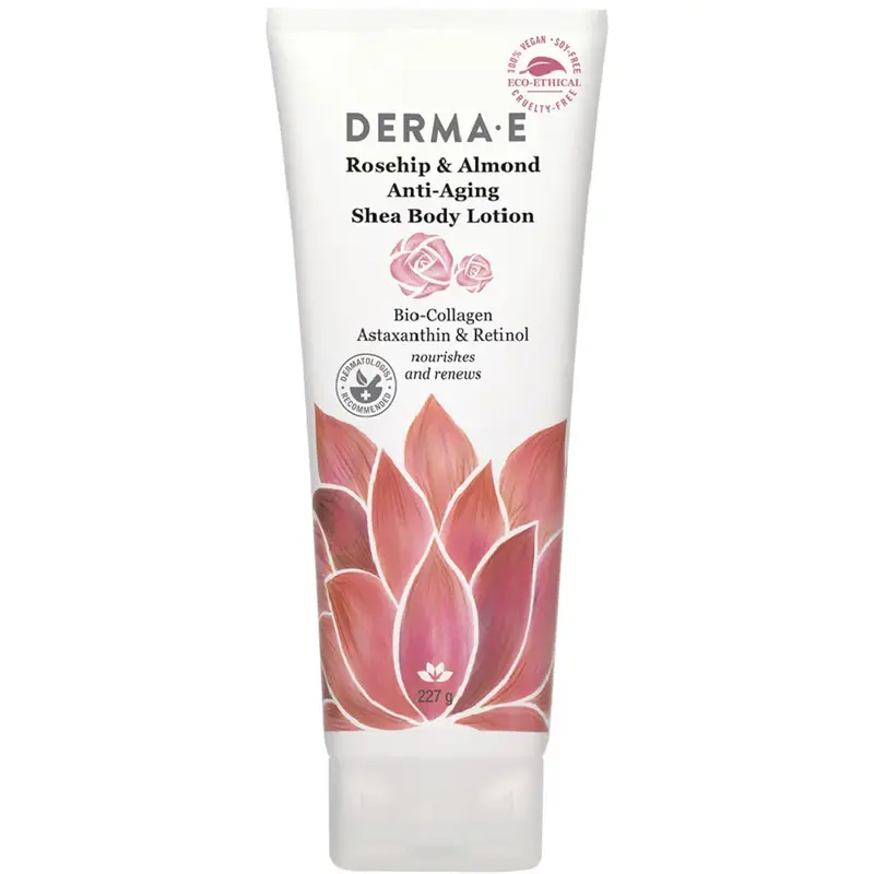 Derma E Rosehip & Almond Anti-Aging Body Lotion – Firming & Nourishing, 227G 1
