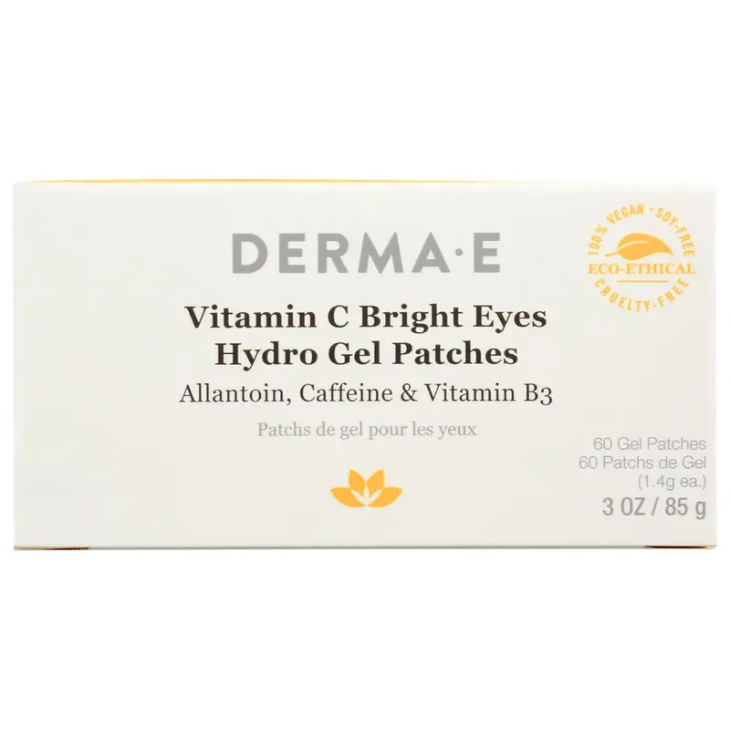 Derma E Vitamin C Hydro Gel Eye Patches – Brightening & Depuffing, 60 Count 1