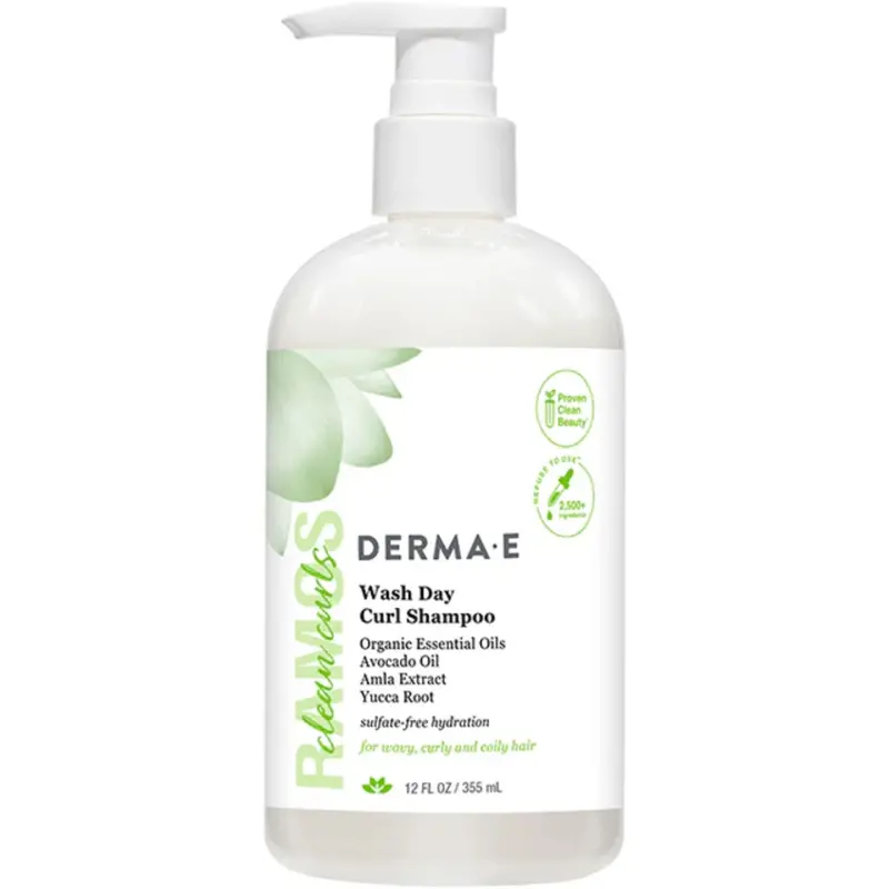 Derma E Wash Day Curl Shampoo – Sulfate-Free Cleanser For Defined Curls, 355 Ml 1