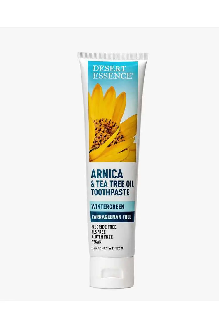 Desert Essence Arnica & Tea Tree Toothpaste – Carrageenan-Free Herbal Blend, 176G 1