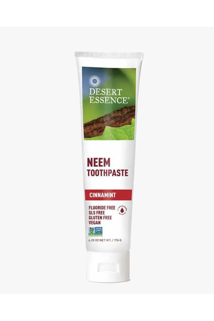 Desert Essence Neem Cinnamint Toothpaste – Herbal Antiplaque Formula, 176G 1
