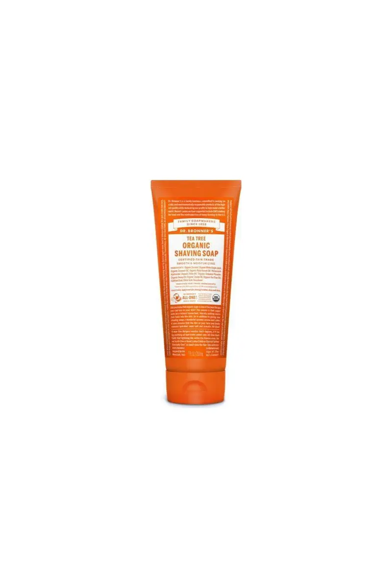 Dr. Bronner’S Shaving Soap – Tea Tree, 207Ml Antiseptic & Clarifying Shave Cream 1
