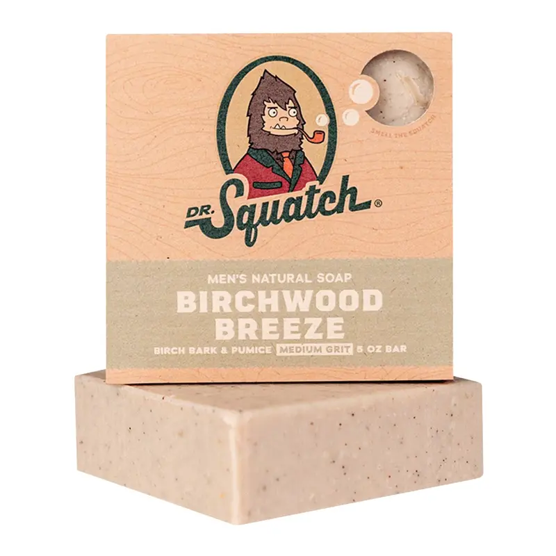 Dr. Squatch Birchwood Breeze Bar Soap – Light & Clean Men’S Soap, 141 G 1