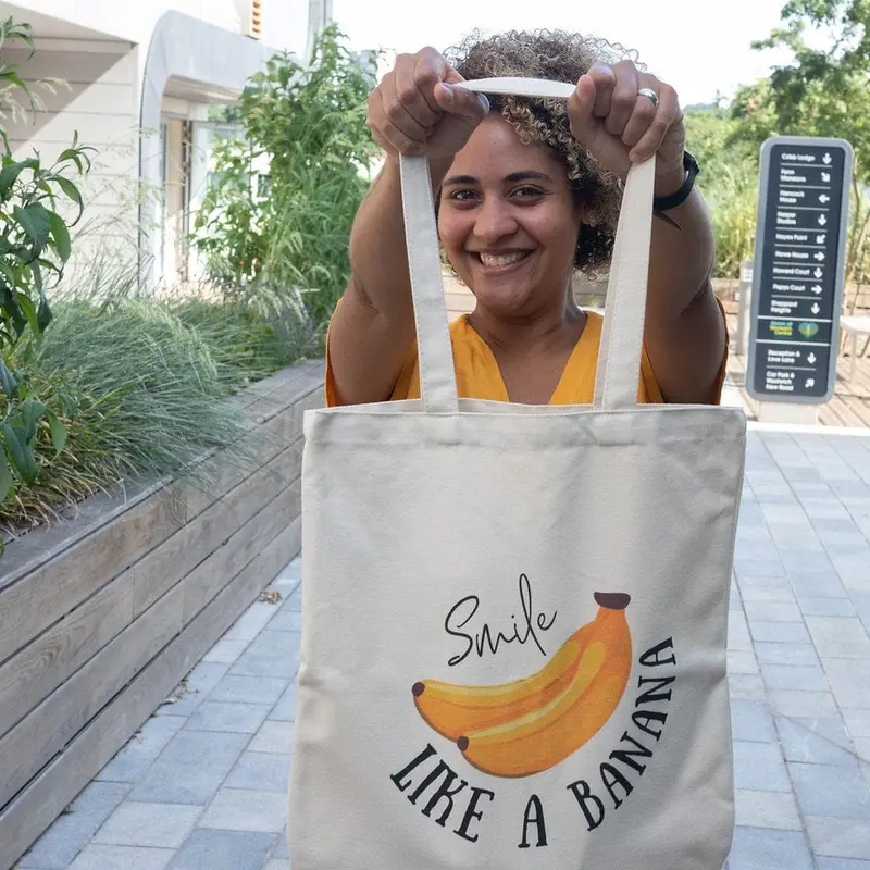 Eco-Friendly Cotton Tote Bag Featuring Inspirational Quote 1