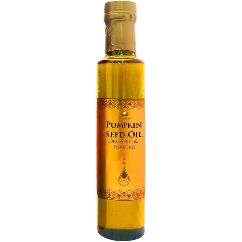 Ecoideas Organic Toasted Pumpkin Seed Oil – 250Ml Cold-Pressed Culinary Oil 1