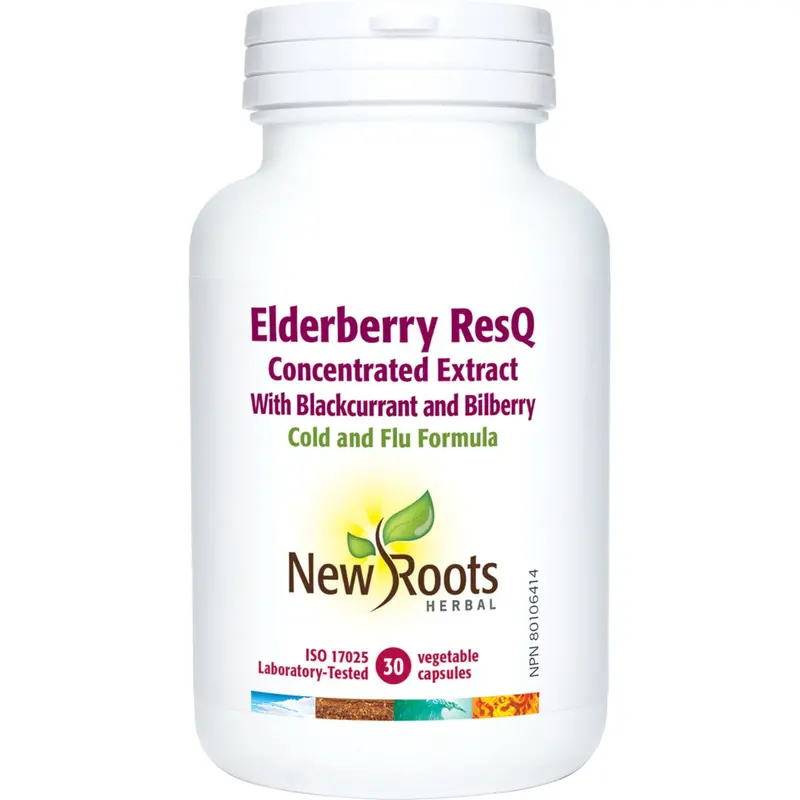 Elderberry Resq – New Roots, 30 Capsules Immune Wellness Support 1