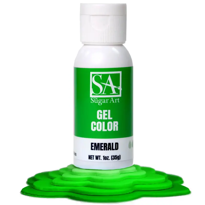 Emerald Green Sugar Art Gel Food Coloring 1
