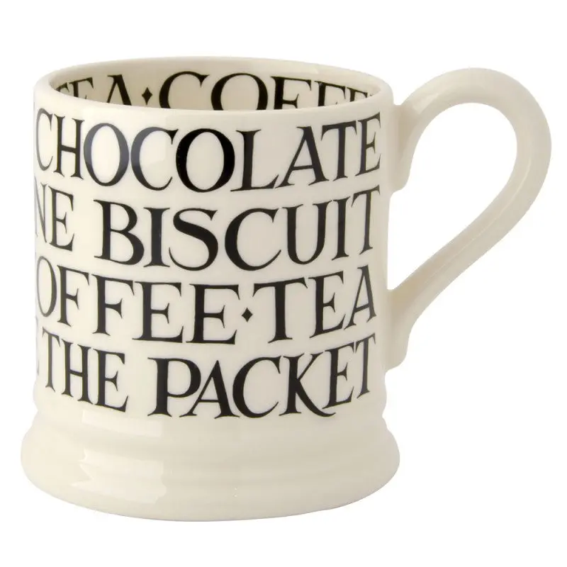 Emma Bridgewater Black Toast Mug – ½ Pint Hand-Decorated Ceramic 1